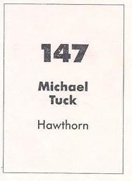 1990 Select AFL Stickers #147 Michael Tuck Back